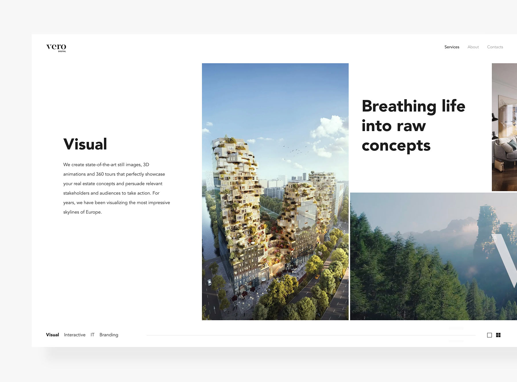 VERO Digital фирменный стиль и сайт