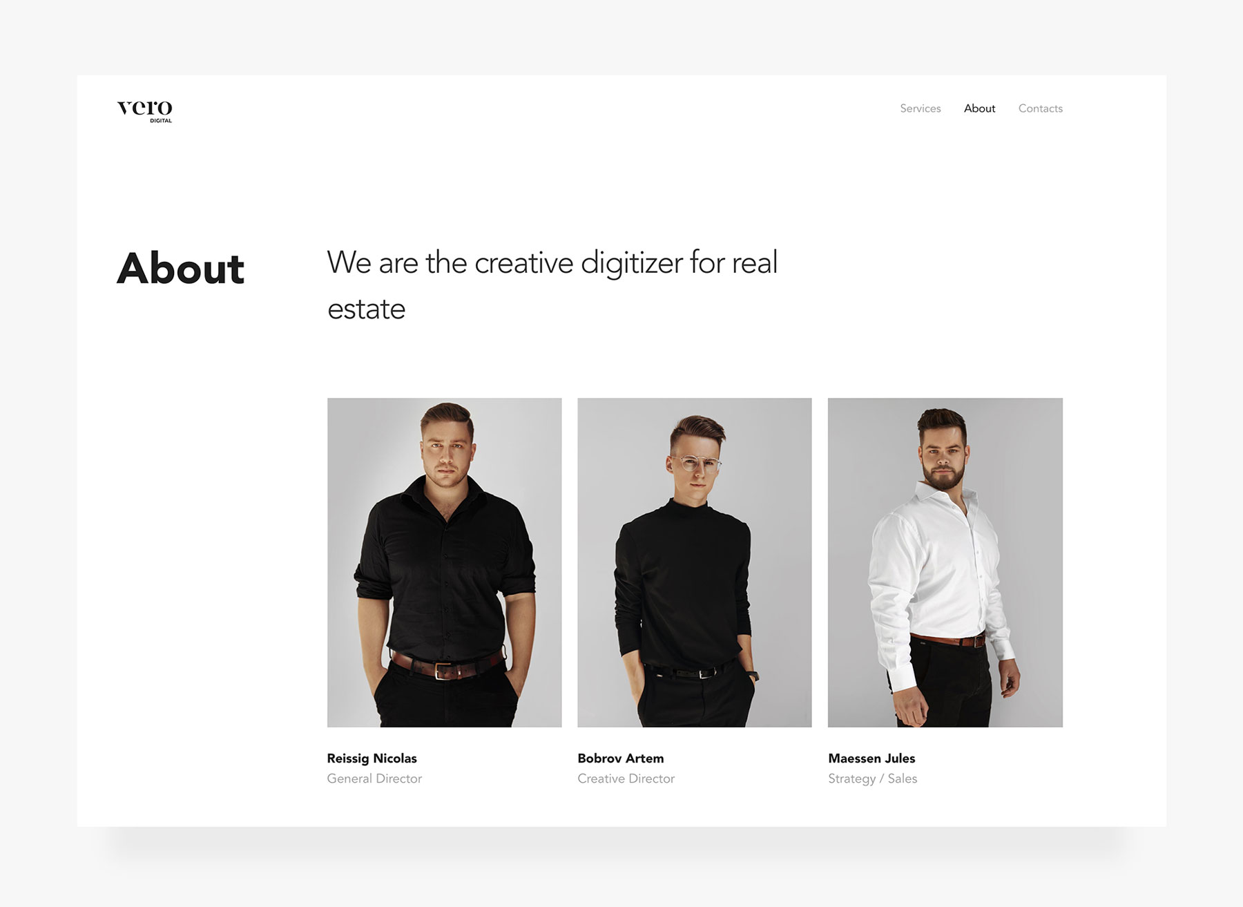 VERO Digital фирменный стиль и сайт